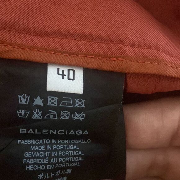 Balenciaga Straight Leg Pants Rusted Orange 8 - Picture 5 of 5